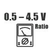 0.5 – 4.5 VDC Ratio
