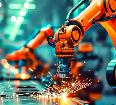 تصویر ربات بازوی مکانیکی هوشمند در اتوماسیون صنعتی و ماشین سازی | REXSENSE