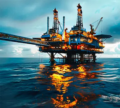 عکس هنری بسیار زیبا از صنایع نفت و گاز | استخراج نفت و گاز از اعماق دریا