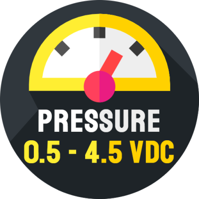 آیکون ابزار تبدیل فشار به ولتاژ 0.5 تا 4.5 ولت DC