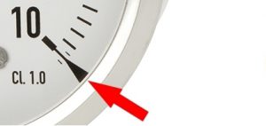 Black triangle = Full-scale loadable در گیج فشار