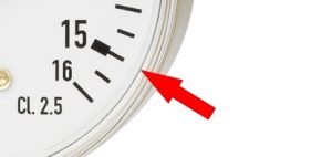 No black triangle = Non-full-scale loadable درگیج فشار