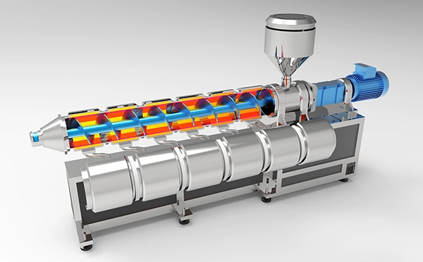کنترل فشار و دما در اکسترودر و فرآیند اکستروژن، قالب‌گیری بادی و قالب‌گیری تزریقی