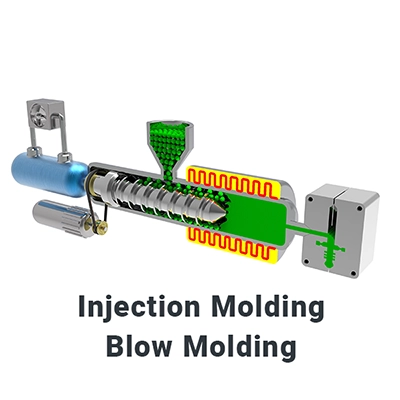 کنترل فشار و دما در فرآیند قالب‌گیری بادی و تزریقی